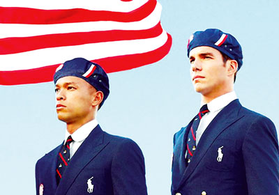 Trang phục đội tuyển Mỹ thiết kế bởi Ralph Lauren.